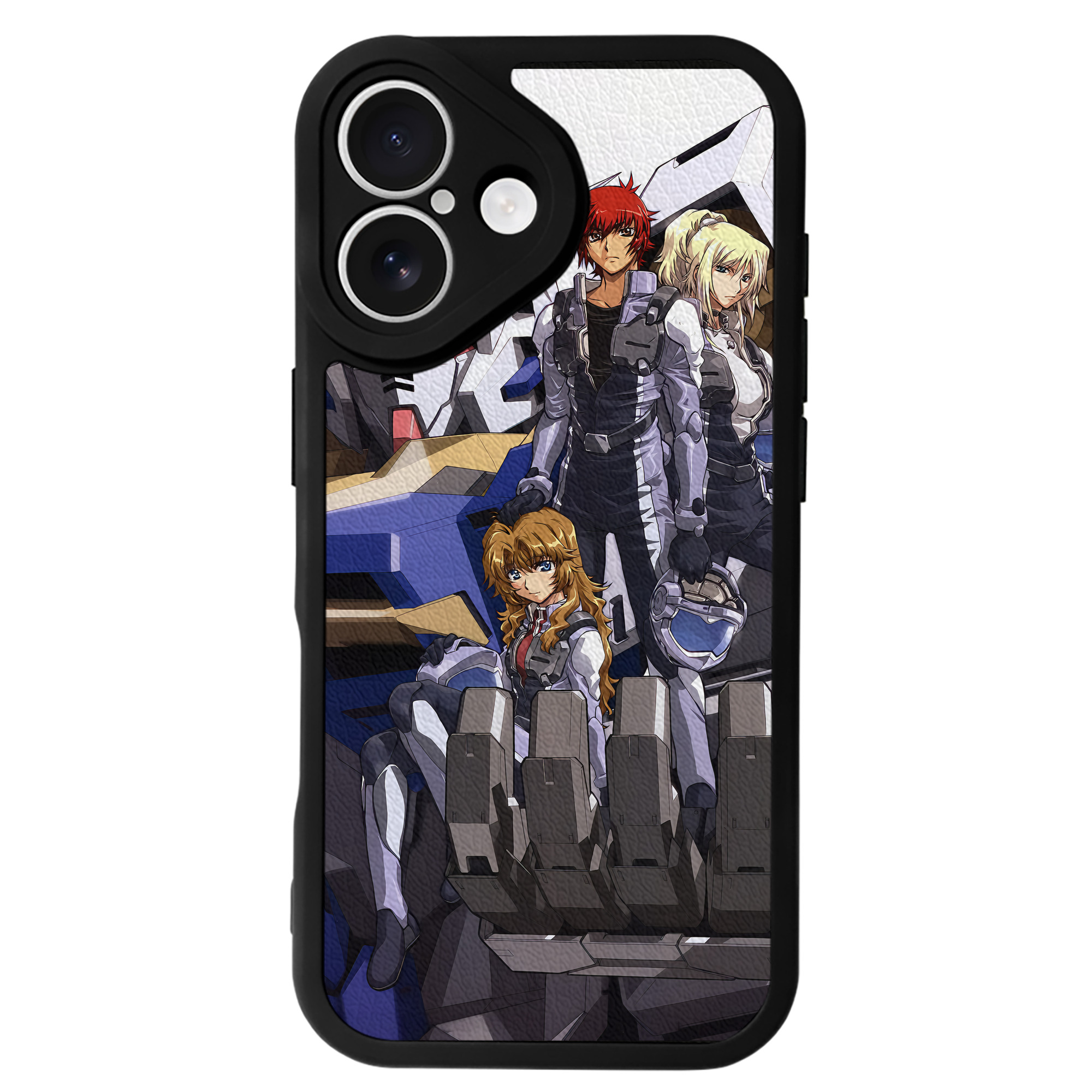 （画像用） 機動戦士ガンダム Mobile Suit Gundam 【iPhone 16シリーズ対応】シリコンスマホケース（レザー調） 材質：シリコン